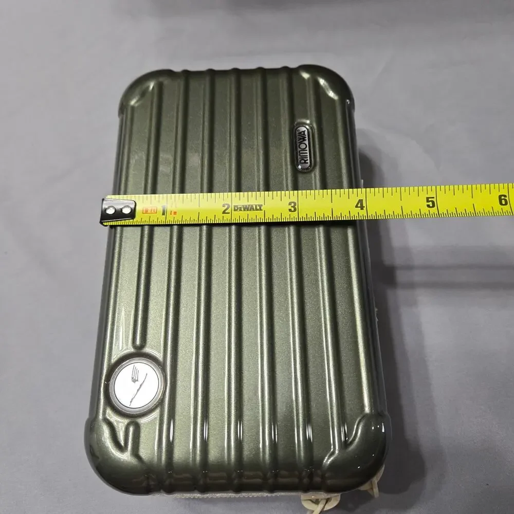 RIMOWA x Lufthansa First Class Collectible Amenity Case - Metallic Olive Green
